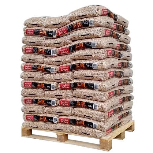 Französische Holzpellets Natural Energie – Palette 1050 kg (70 Säcke) — Produktbild aus dem Sortiment Holzpellets